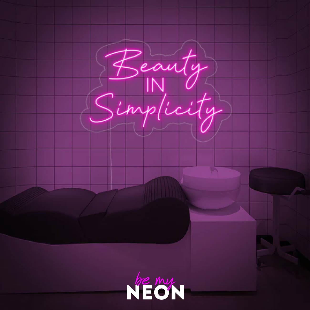 "Beauty in Simplicity" LED Neonschild