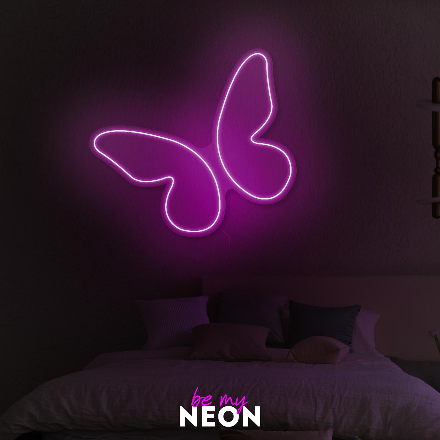 "Schmetterling Simple" Leuchtmotiv aus LED Neon