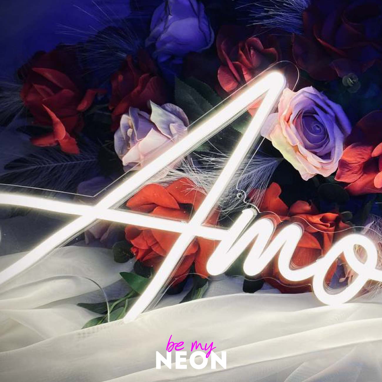 "Amore" Liebes - Leuchtschrift aus LED Neon