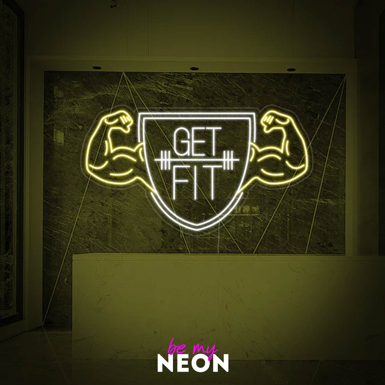 "GET FIT - Gym Fitness" LED Neonschild