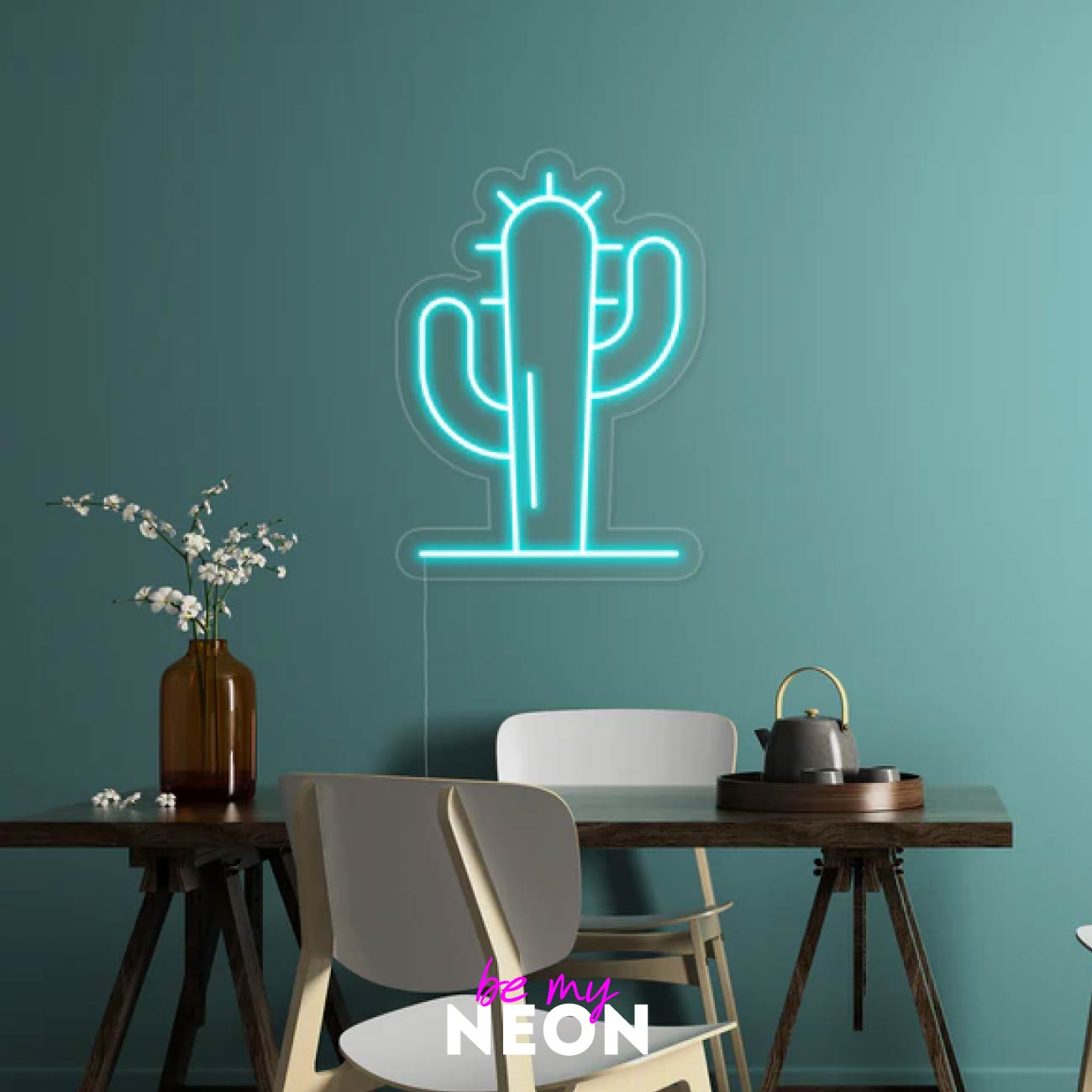 "Kaktus Logo" Leuchtschrift aus LED Neon