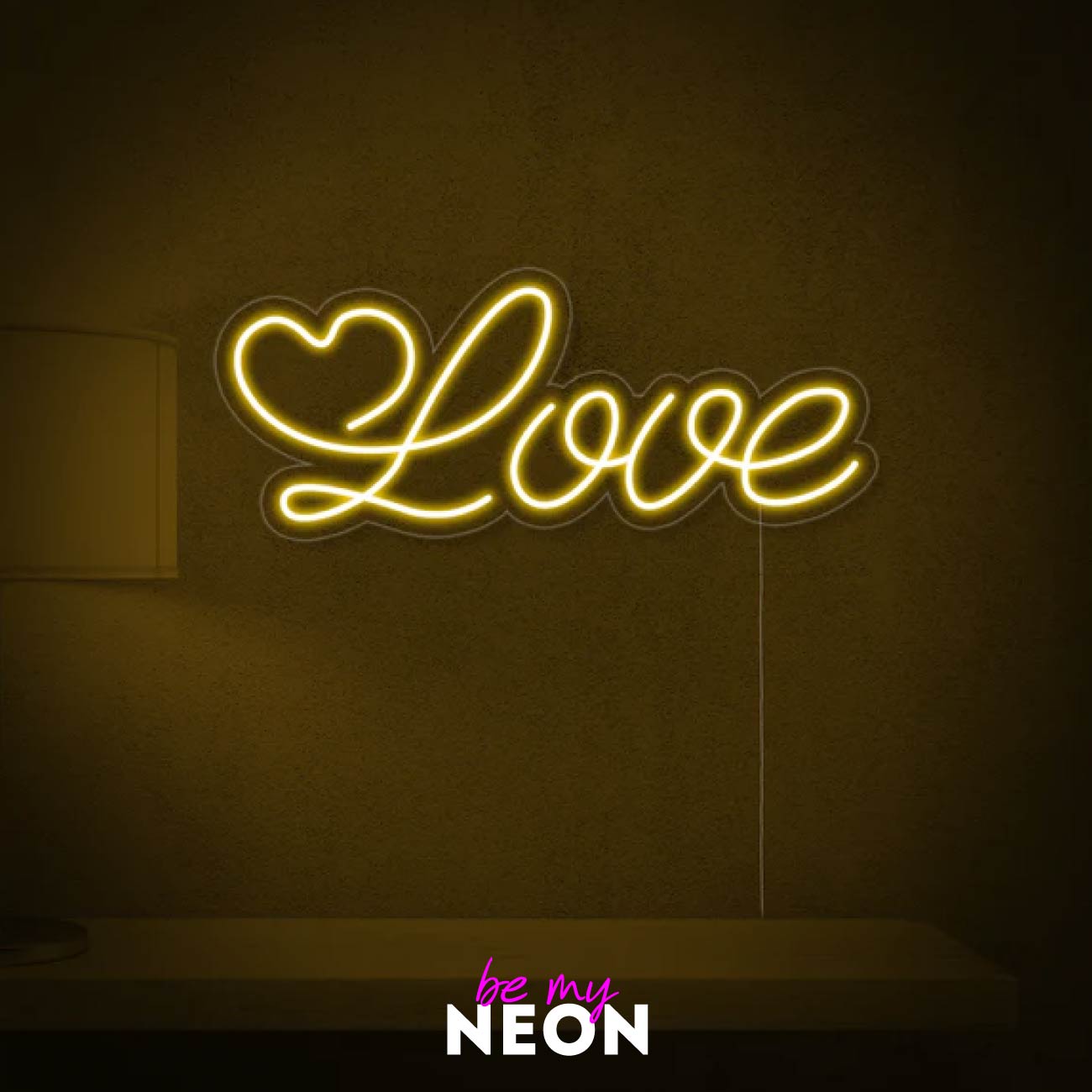 "Love Symbol mit Herz - Liebe" Leuchtmotiv aus LED Neon