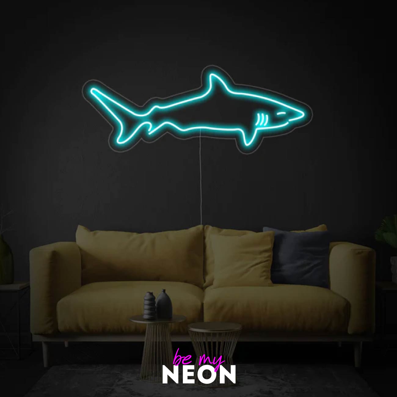 "Hai" Leuchtmotiv aus LED Neon