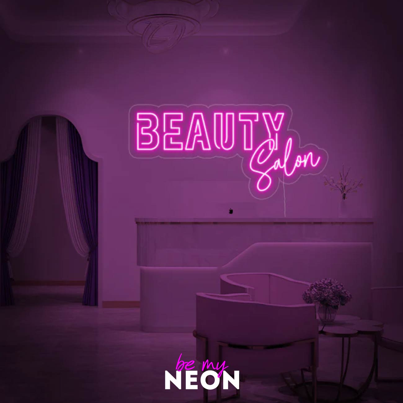 "Kosmetikstudio Beauty Salon" LED Neonschild