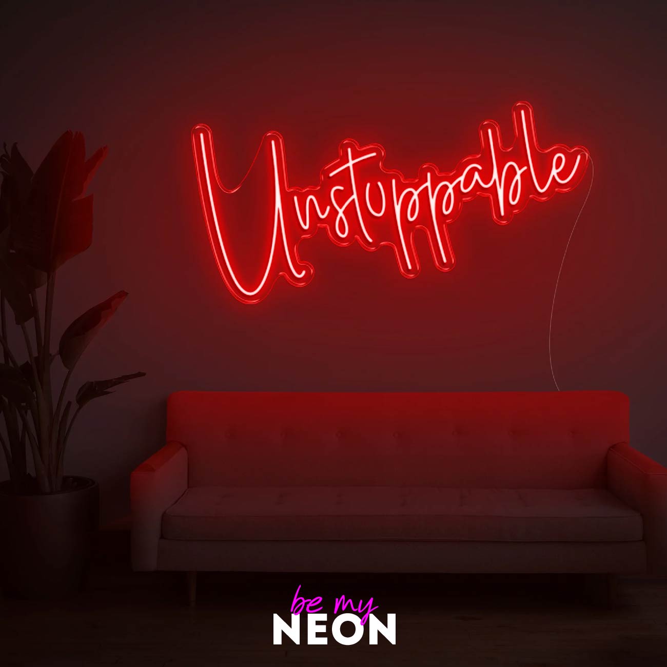 "unstoppable" LED Neonschild