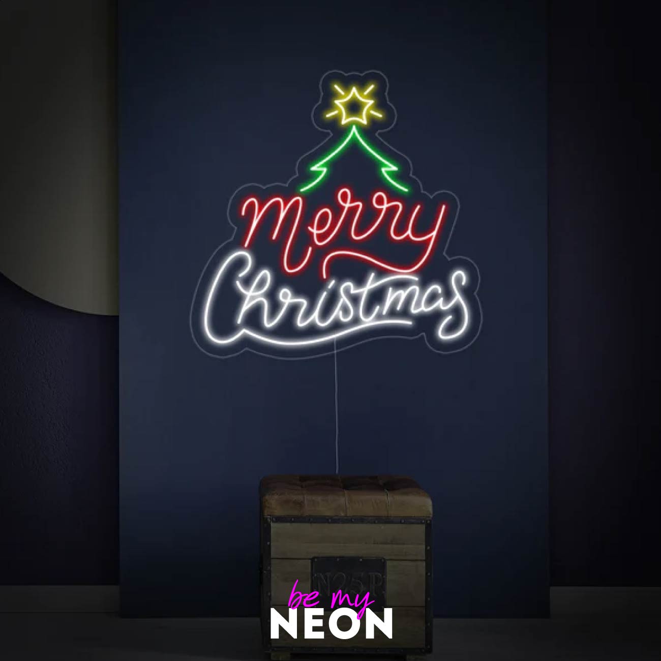 "Merry Christmas - Weihnachten" Leuchtmotiv aus LED Neon