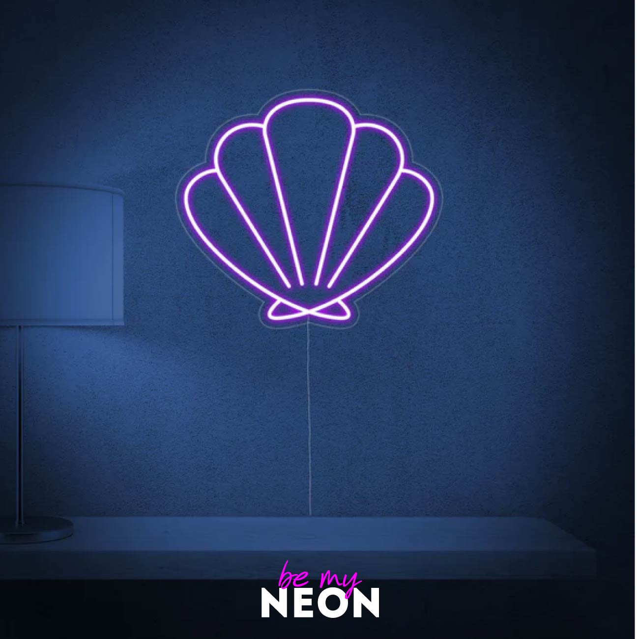 "Muschel" Leuchtmotiv aus LED Neon
