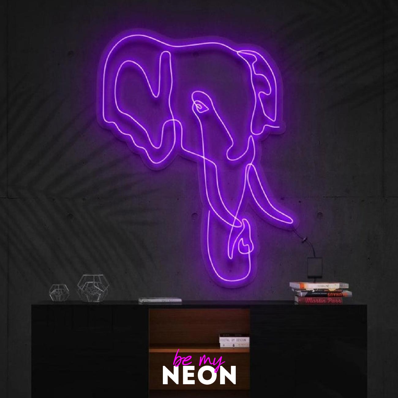 "Elefant" Leuchtmotiv aus LED Neon