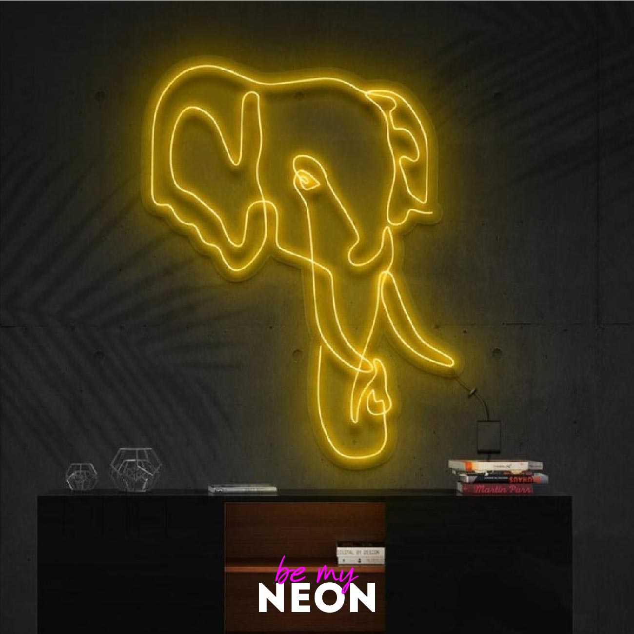 "Elefant" Leuchtmotiv aus LED Neon