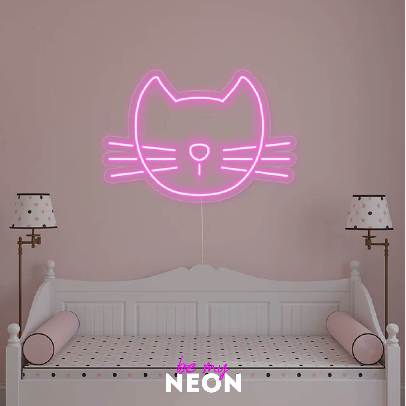 "Katze Pink" Leuchtmotiv aus LED Neon