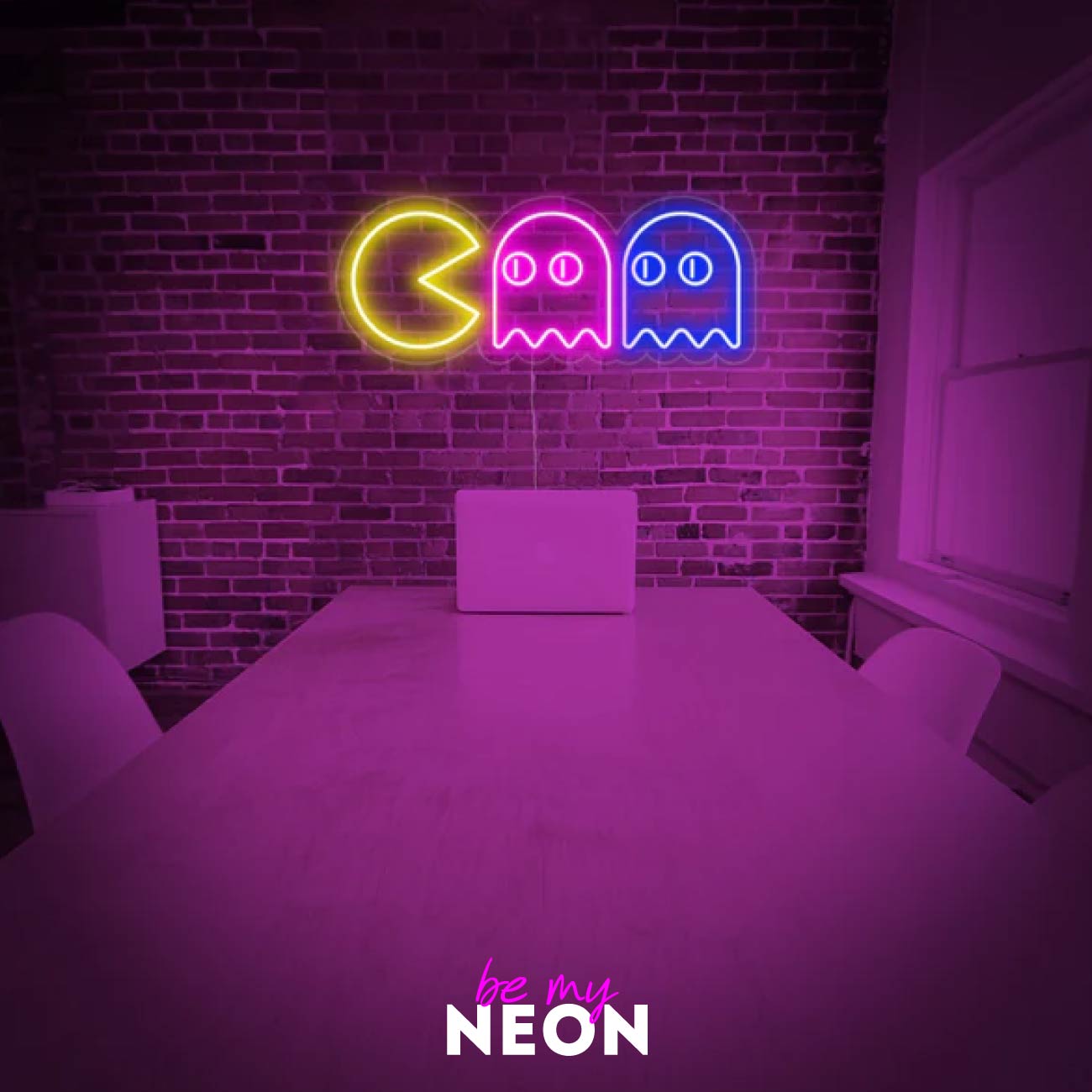 "PACKMAN - Gaming" Leuchtmotiv aus LED Neon