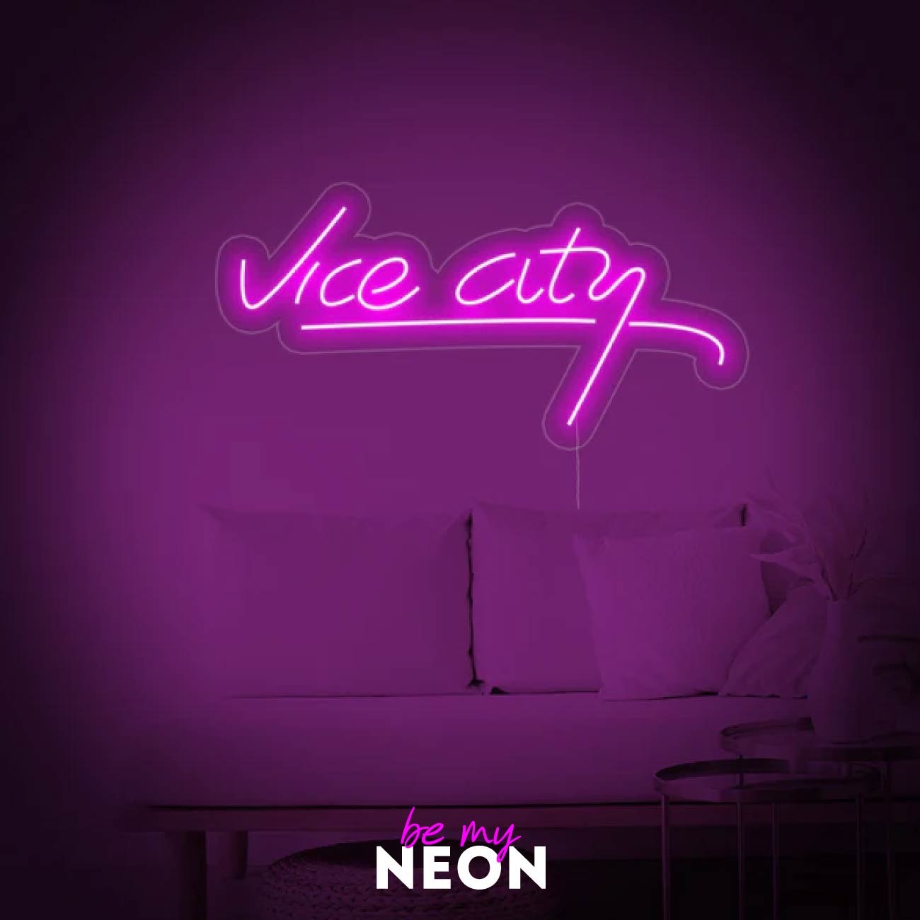 "Vice City" Leuchtmotiv aus LED Neon