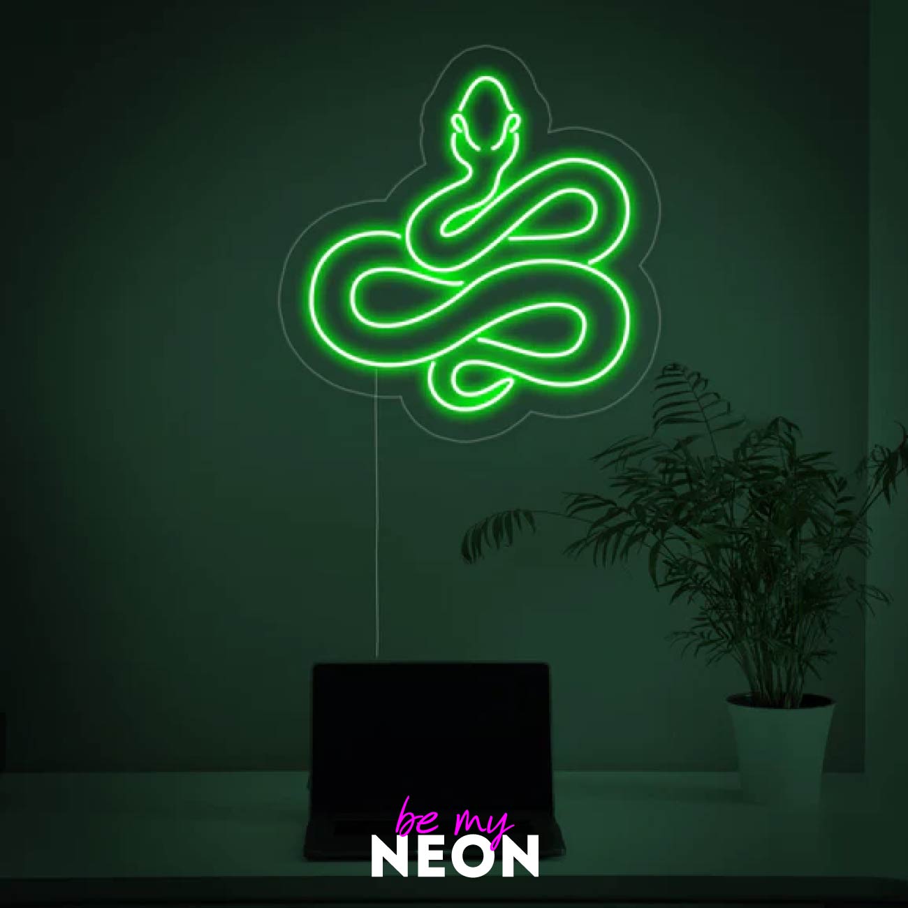 "Schlange Cobra" Leuchtmotiv aus LED Neon