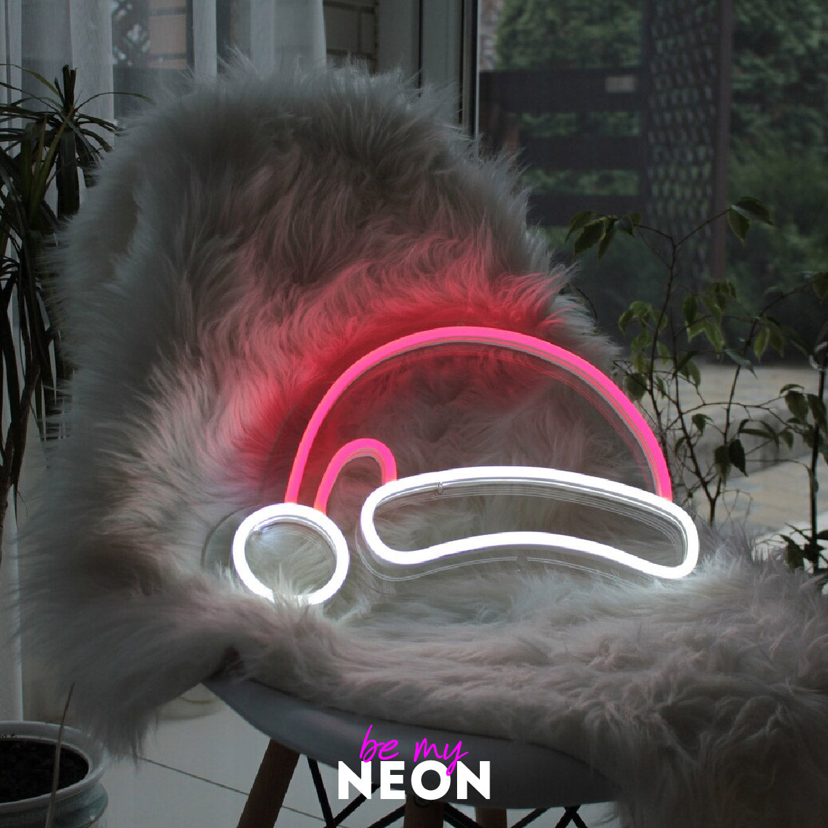 "Weihnachts - Hut Deko" Leuchtmotiv aus LED Neon