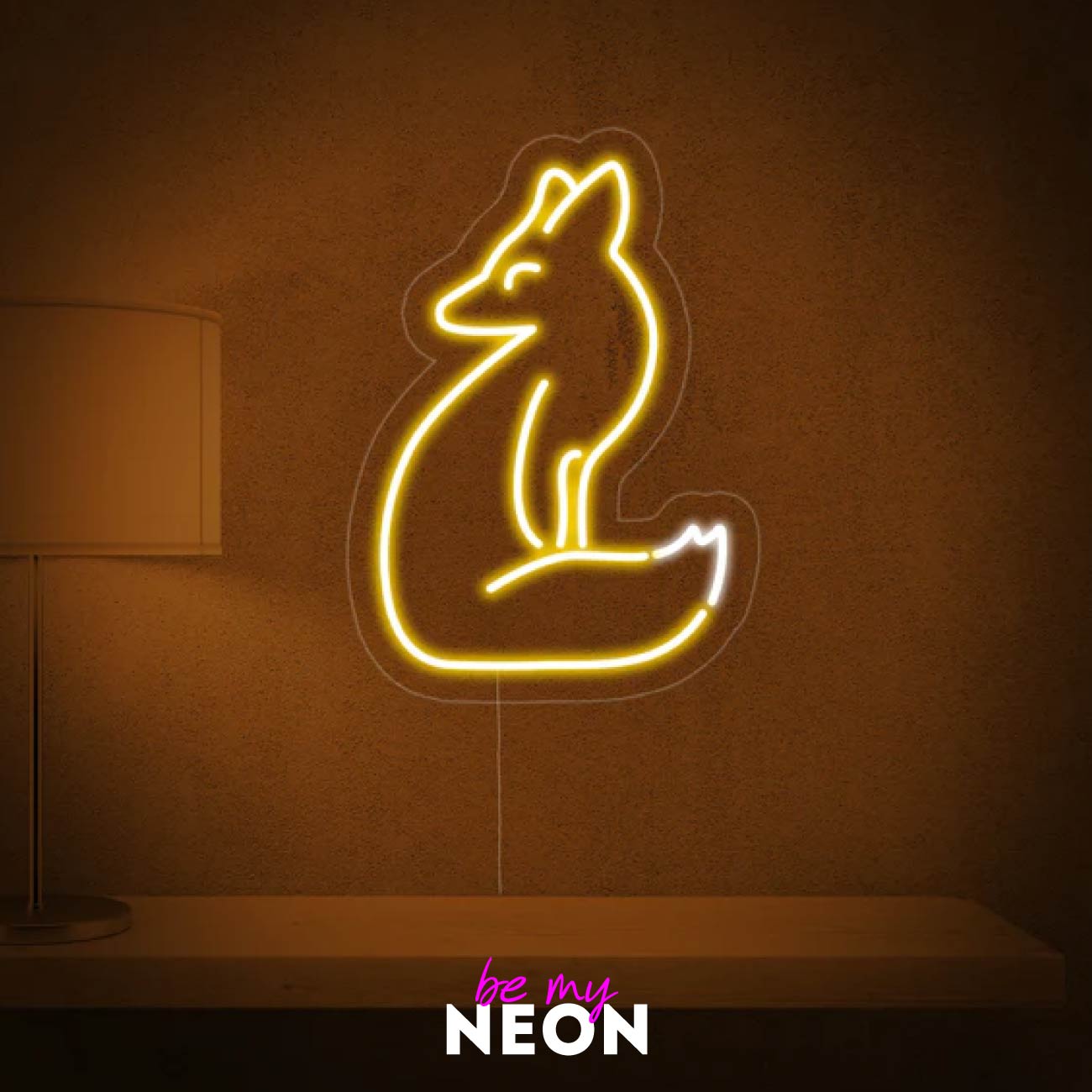 "Fuchs" Leuchtmotiv aus LED Neon