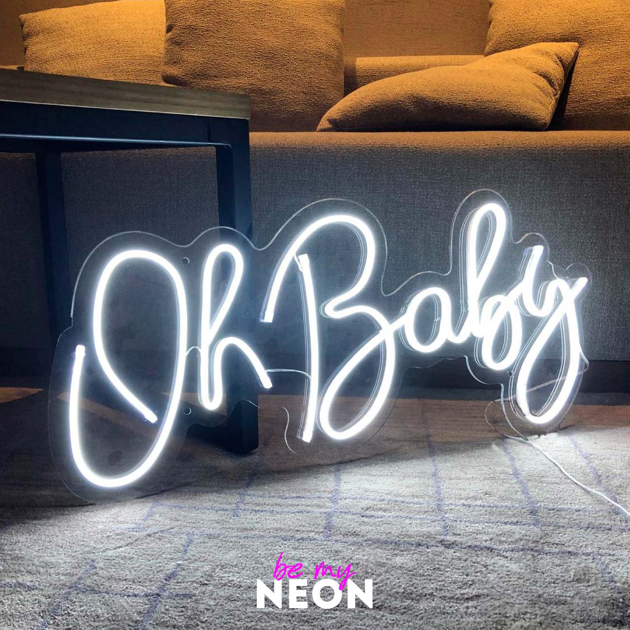 "Oh Baby" Liebes - Leuchtmotiv aus LED Neon