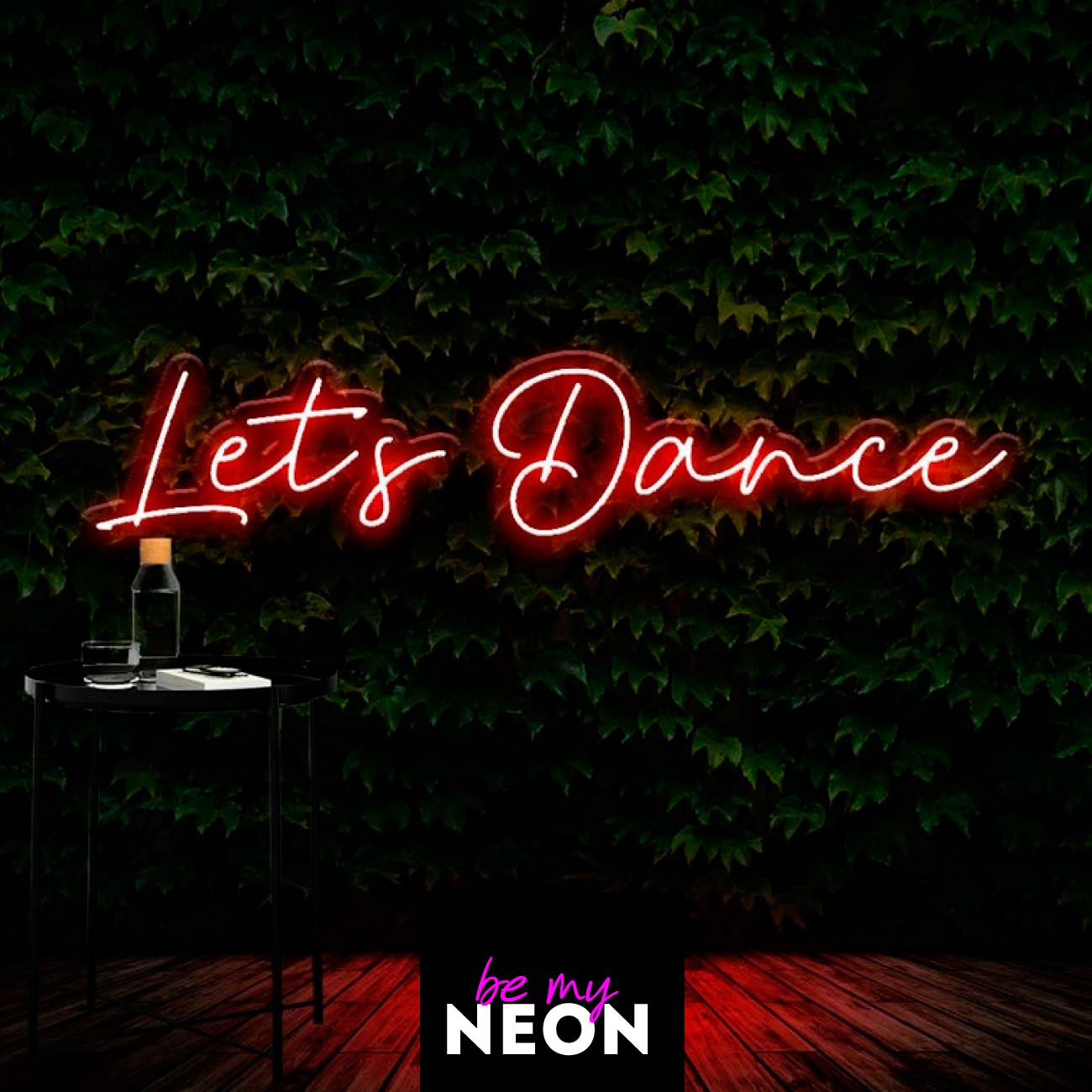 "Lets Dance" Leuchtmotiv aus LED Neon