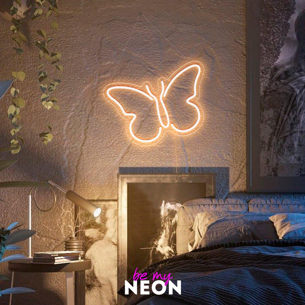 "Schmetterling" Leuchtmotiv aus LED Neon