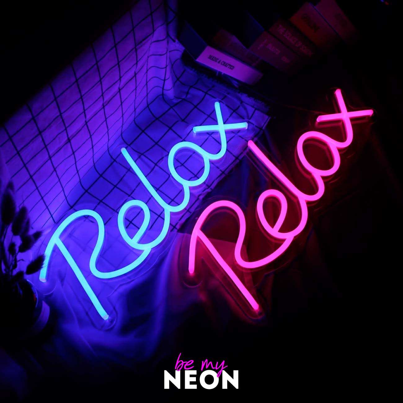 "Relax" Leuchtmotiv aus LED Neon