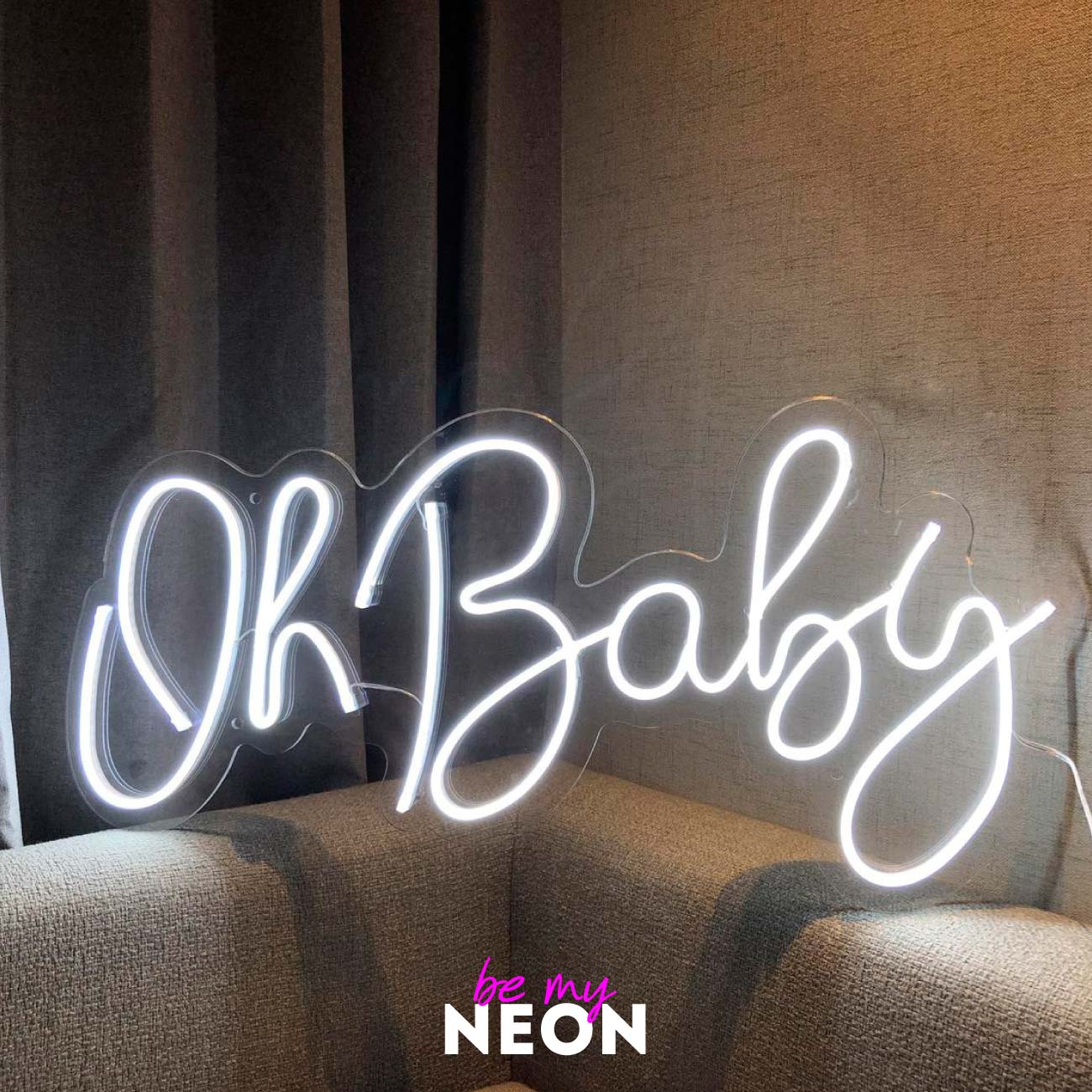 "Oh Baby" Liebes - Leuchtmotiv aus LED Neon