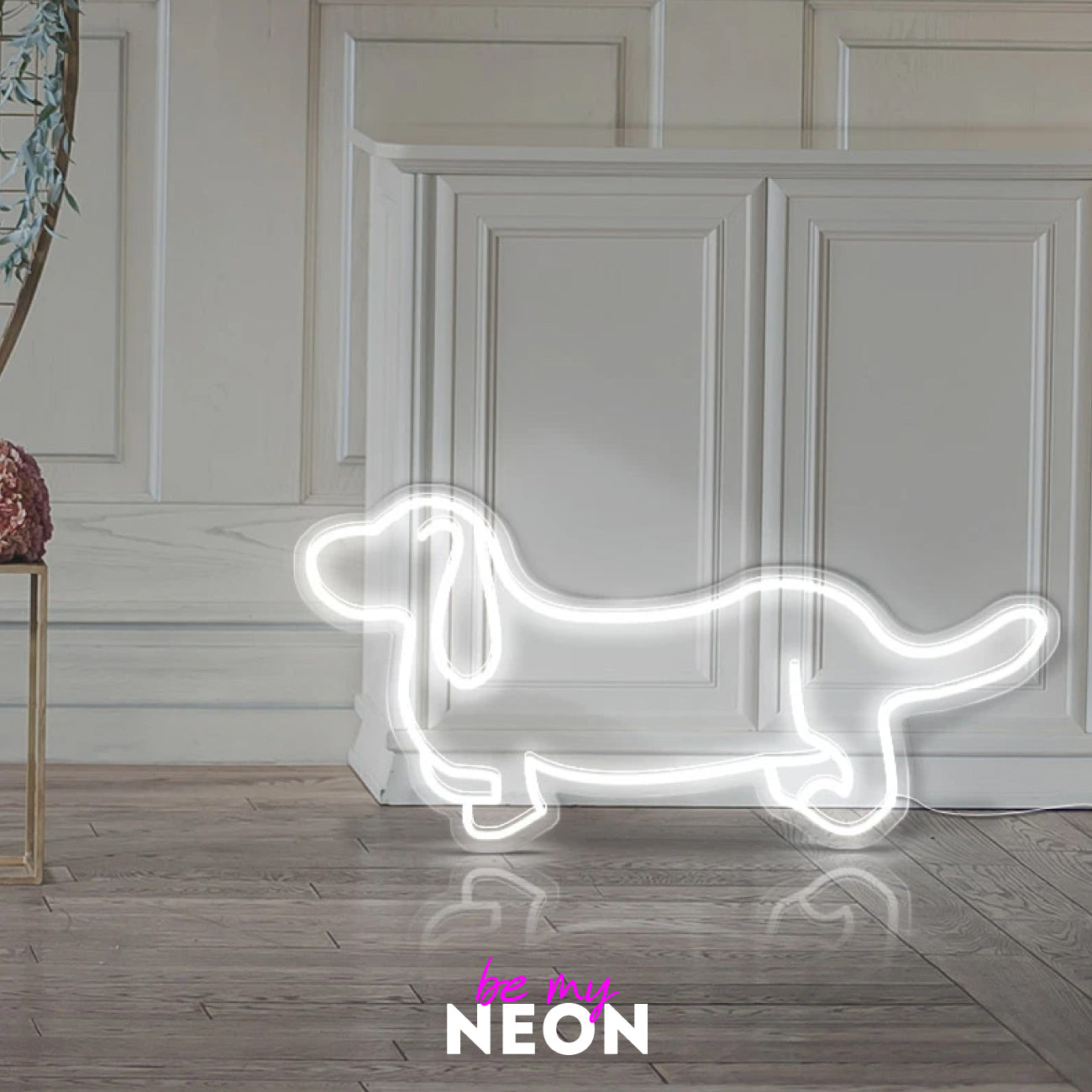 "Hund" Leuchtmotiv aus LED Neon