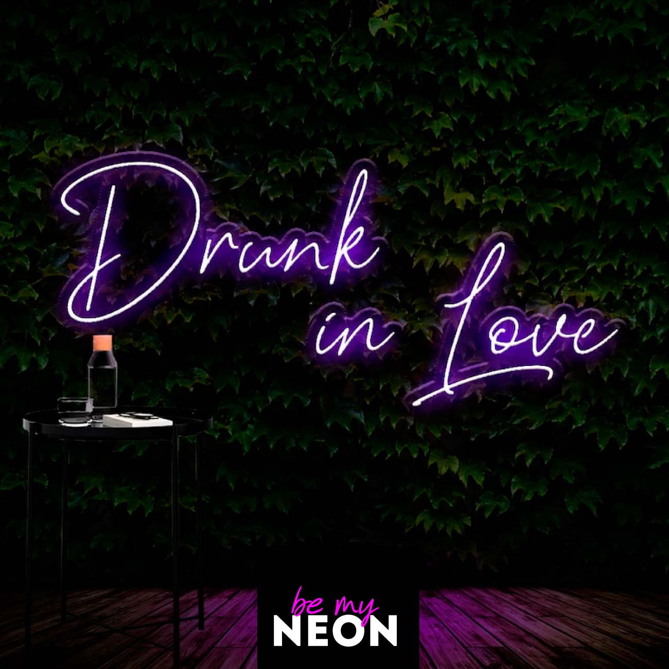"Drunk In Love" Liebes - Leuchtmotiv aus LED Neon