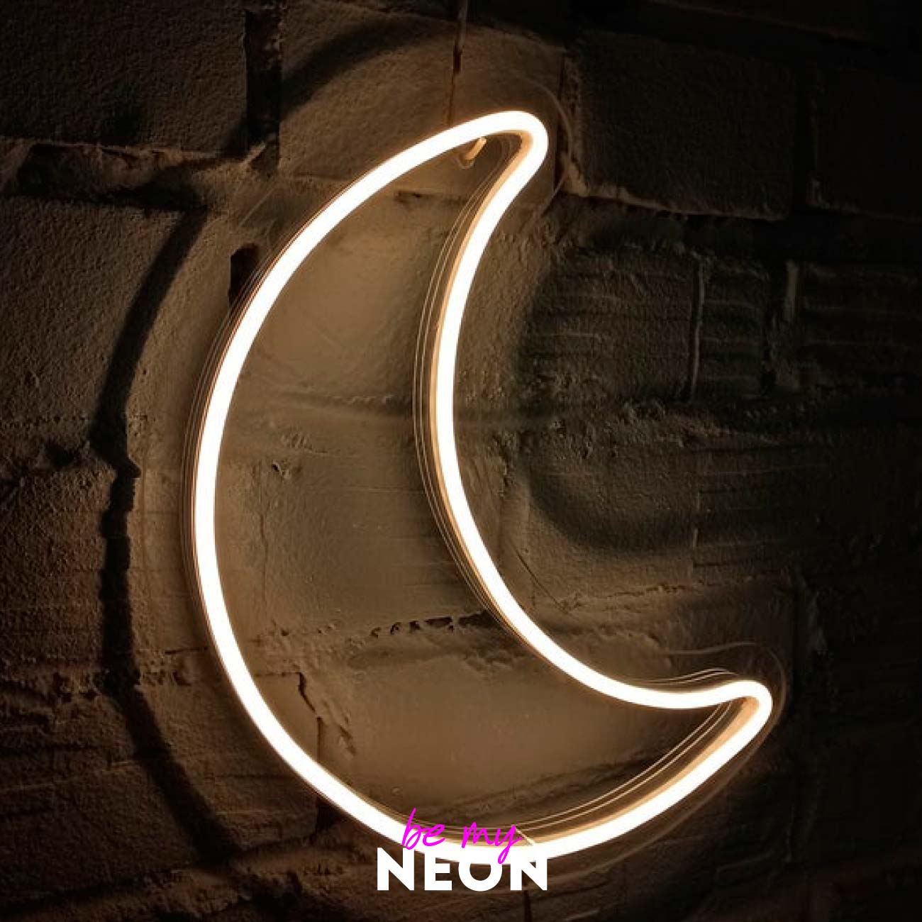"Mond" Leuchtmotiv aus LED Neon