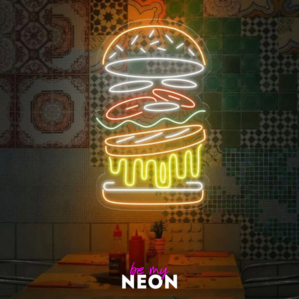 "Burger" LED Neonschild
