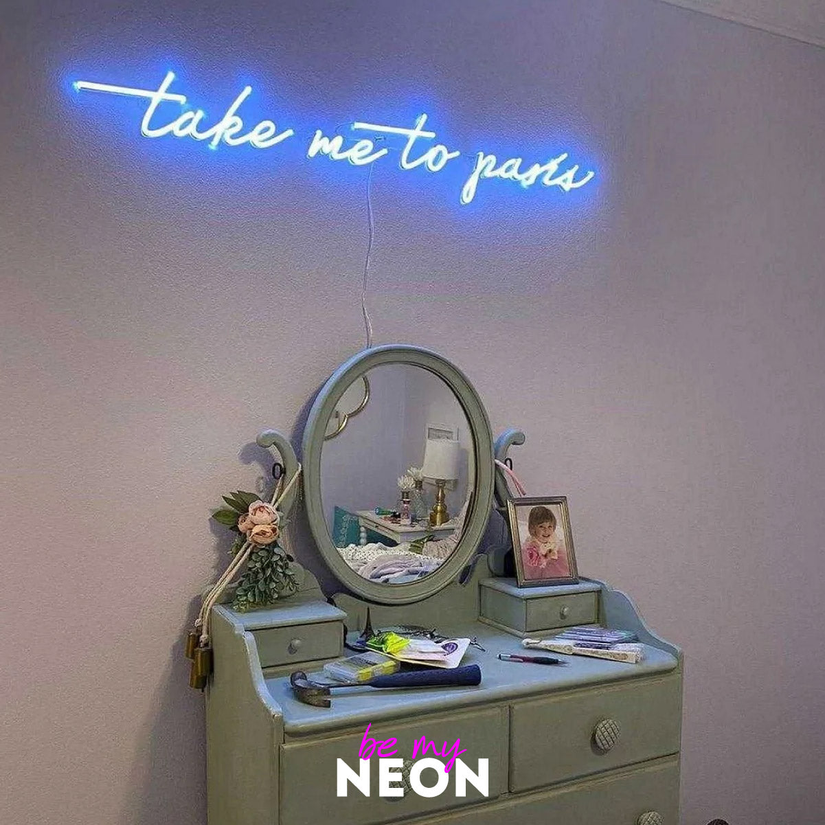 "take me to paris" LED Neonschild