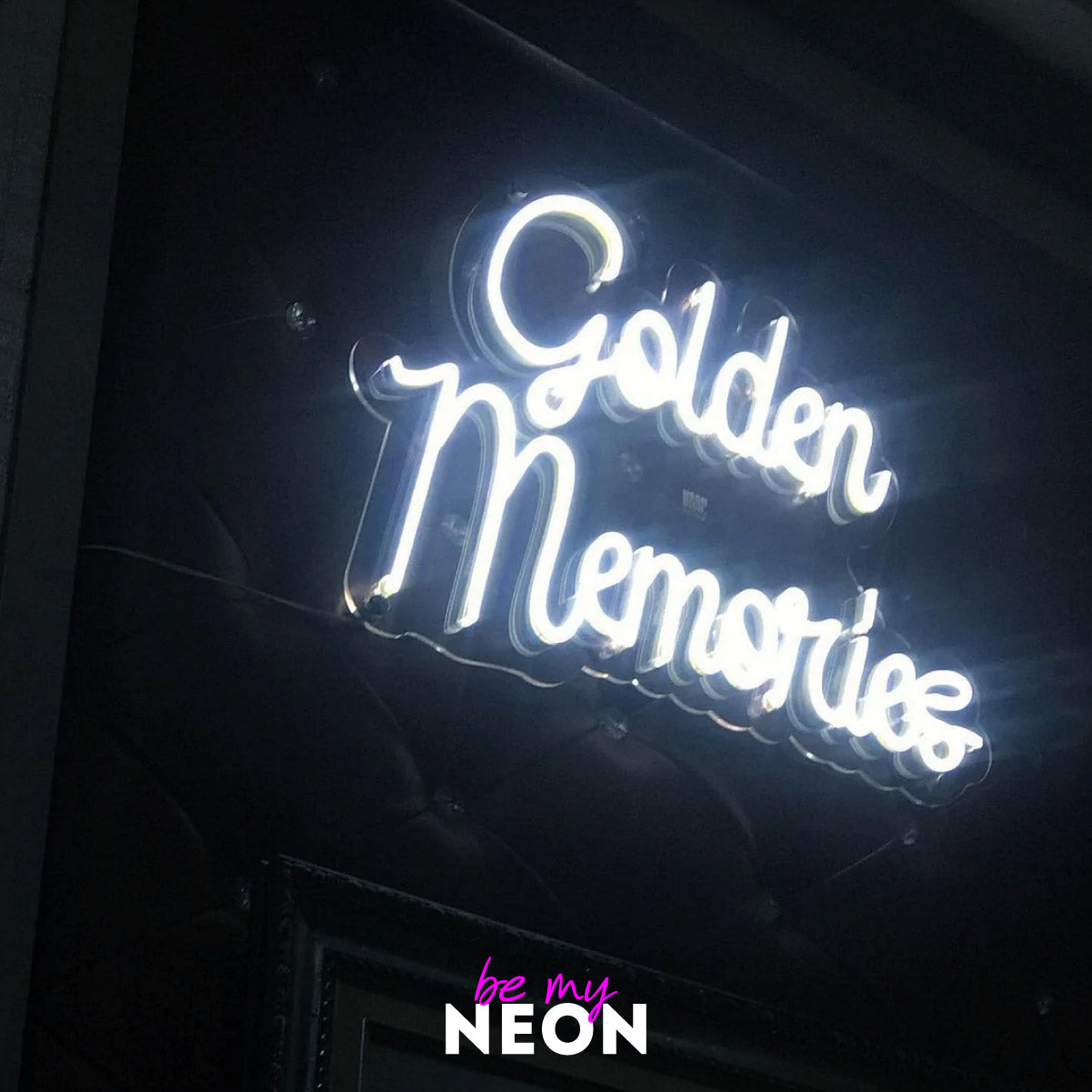 "Golden Memories" Leuchtmotiv aus LED Neon