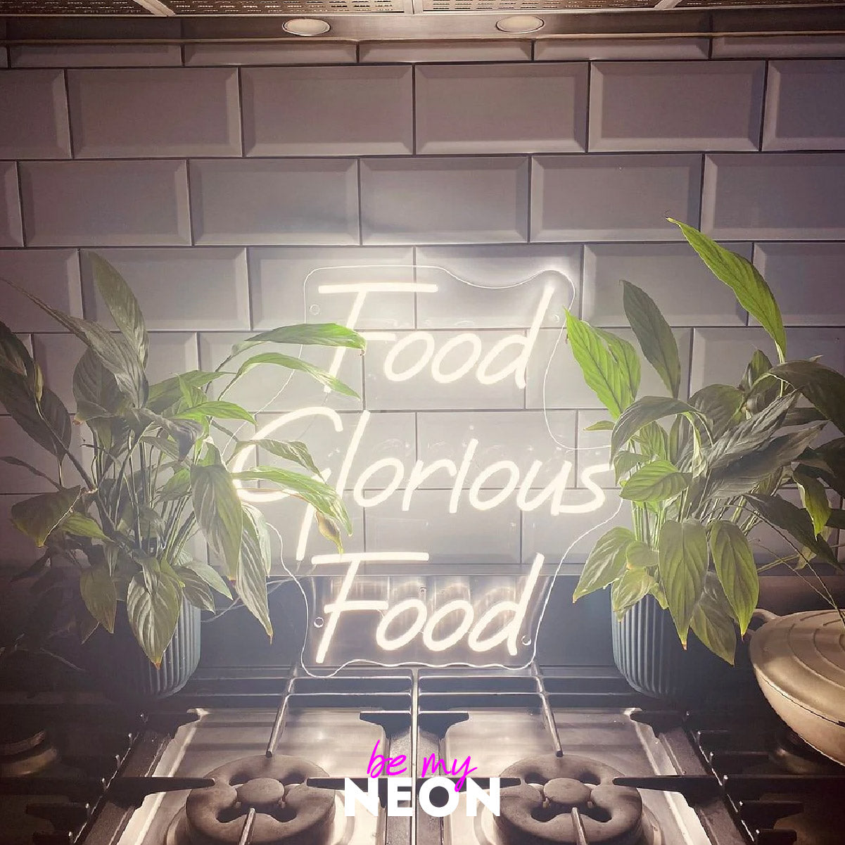 "Food Glorious Food" LED Neonschild