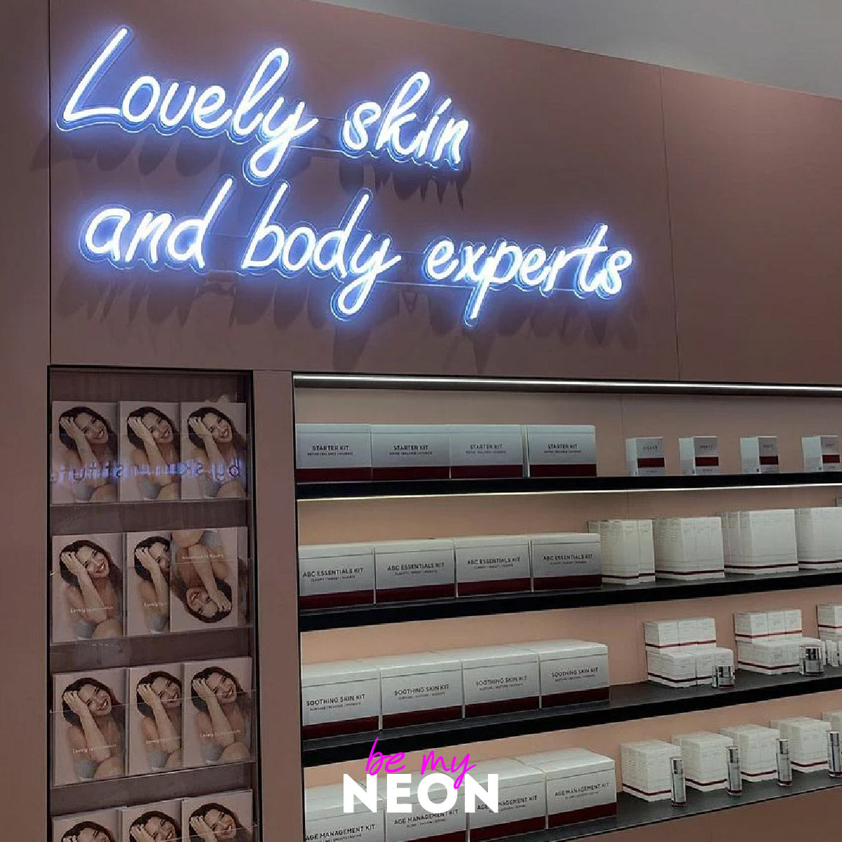 "Lovely skin and body experts" LED Neonschild