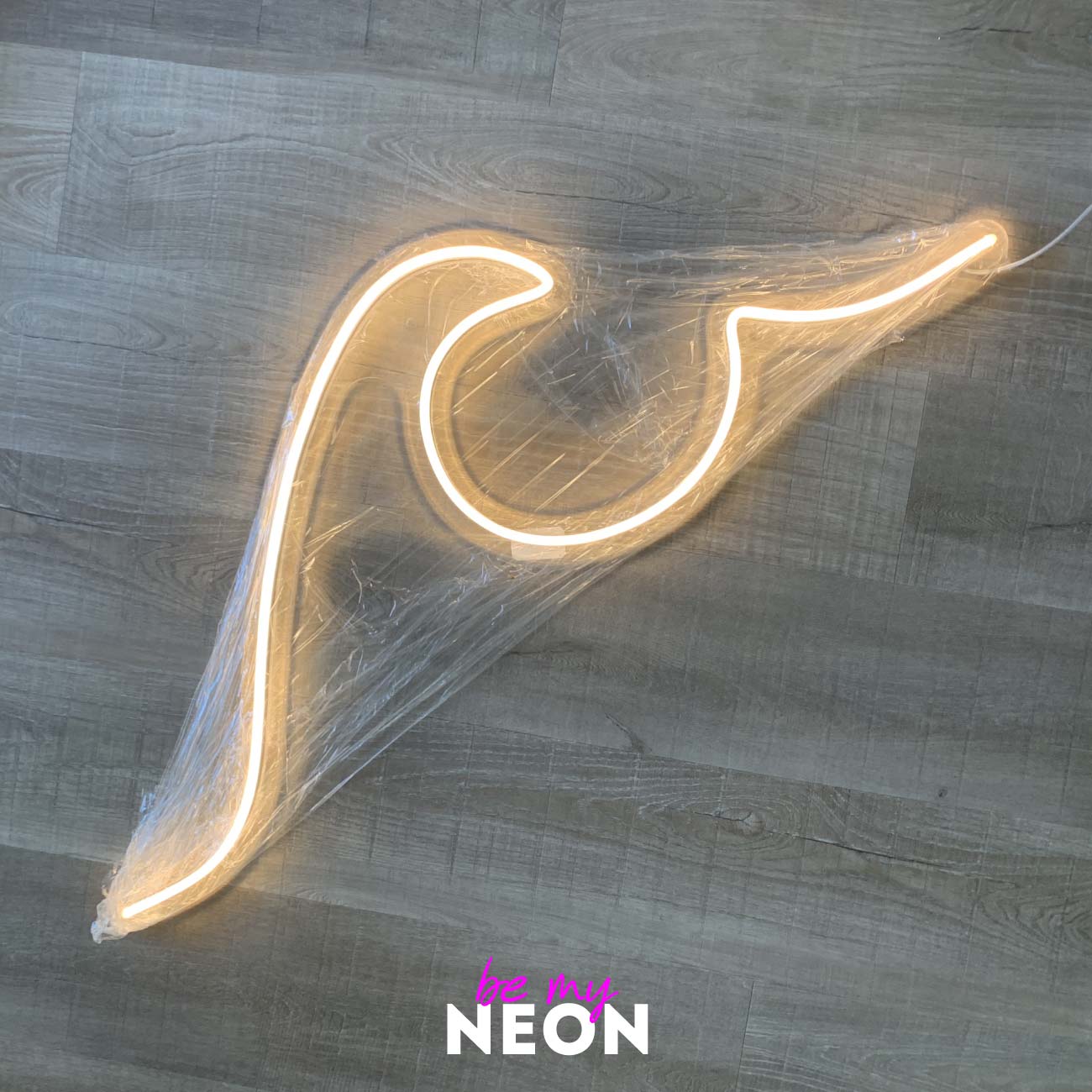 "Welle" Leuchtmotiv aus LED Neon