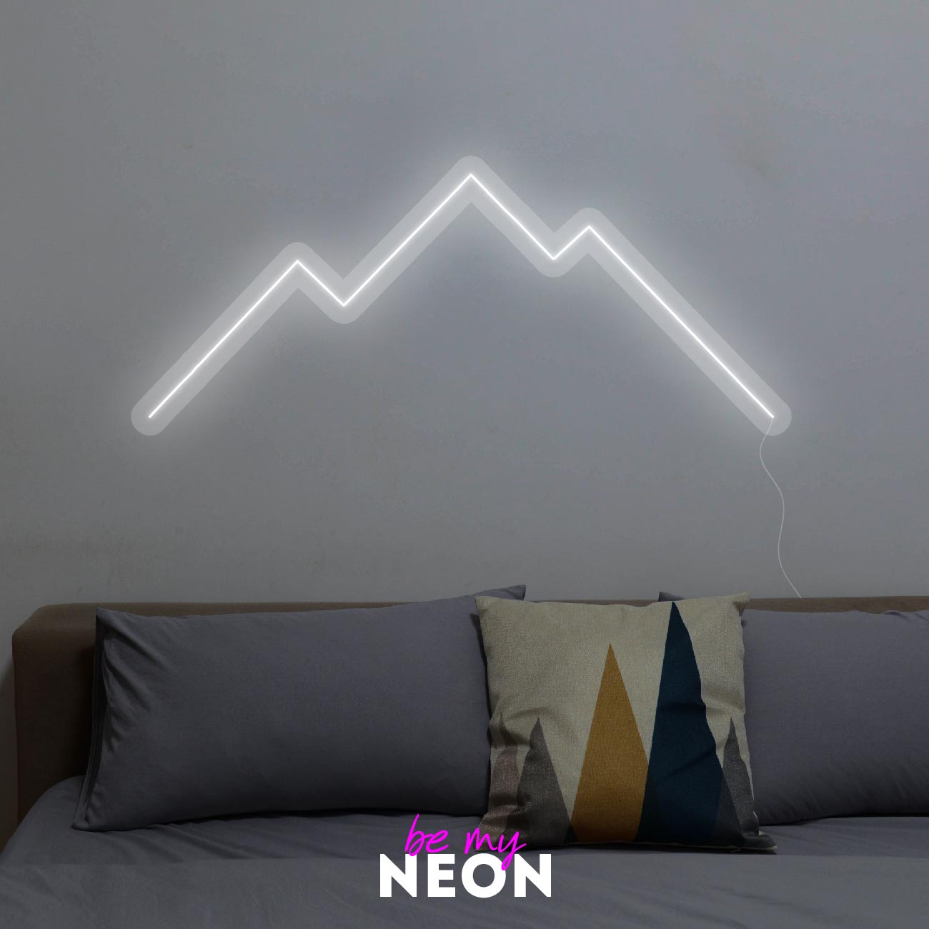 "Berg"  Leuchtmotiv aus LED Neon