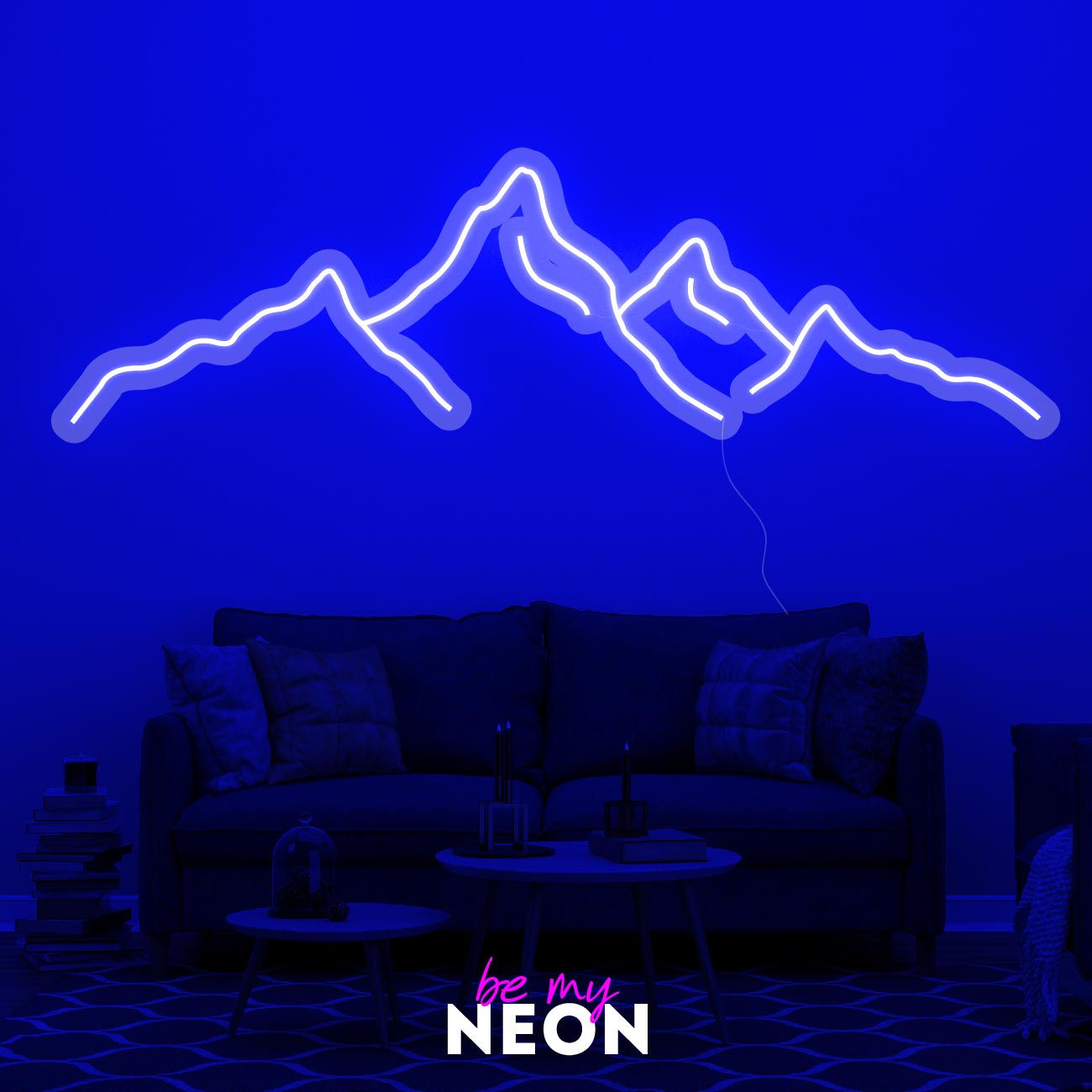"Berge" Leuchtmotiv aus LED Neon