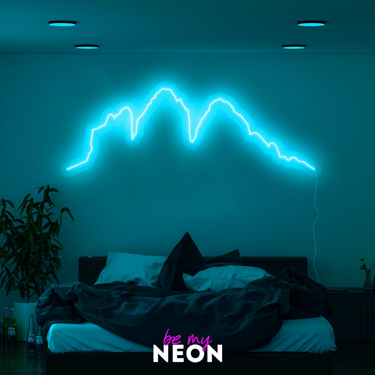"Drei Zinnen" Leuchtmotiv aus LED Neon