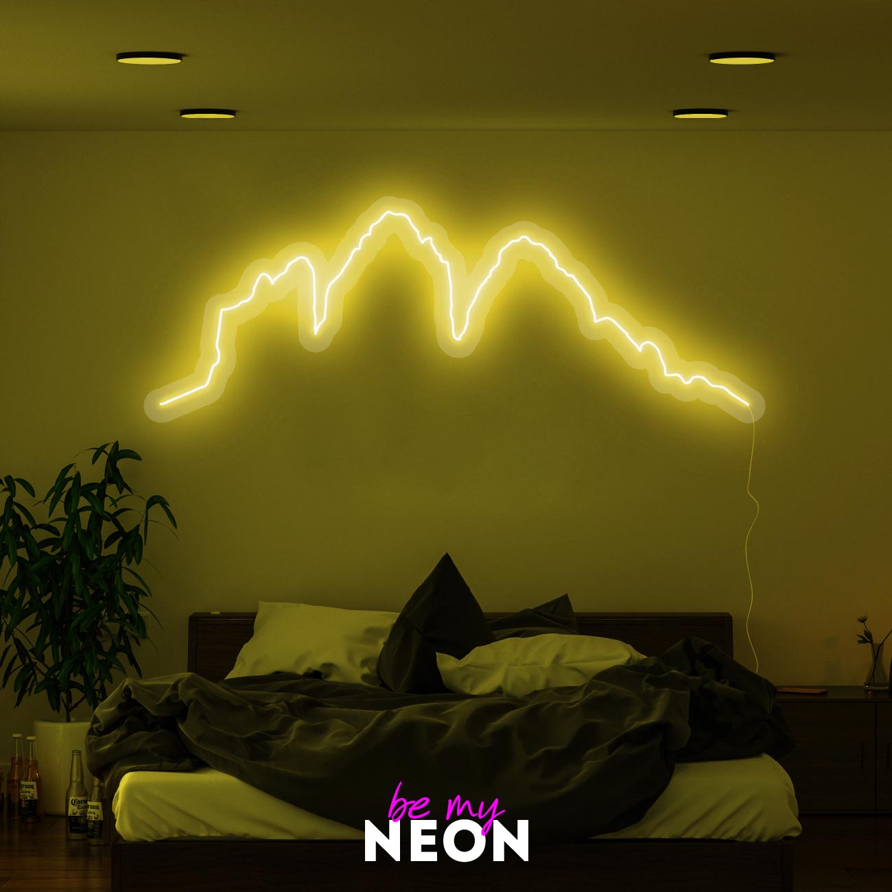 "Drei Zinnen" Leuchtmotiv aus LED Neon