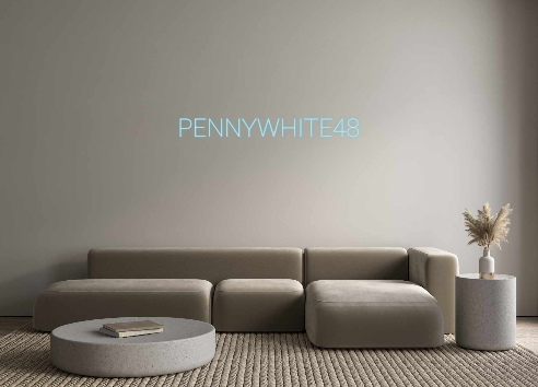 Custom Neon: PENNYWHITE48