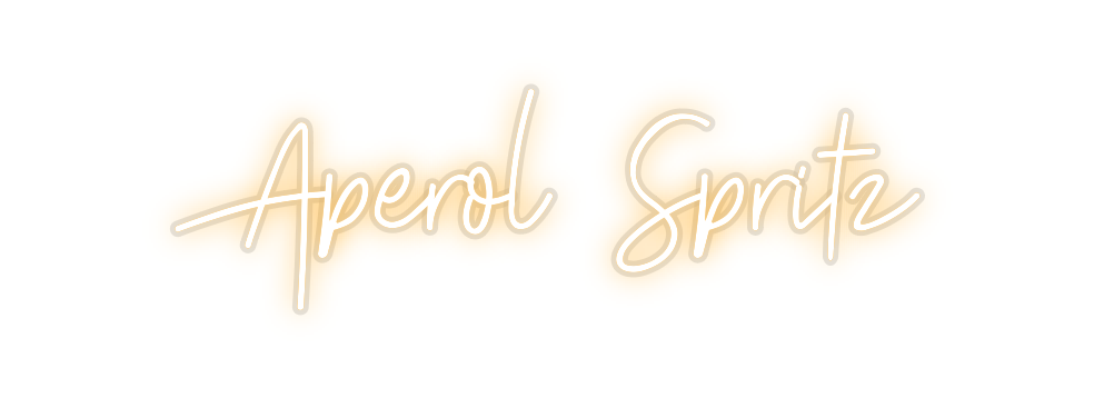 Custom Neon: Aperol Spritz