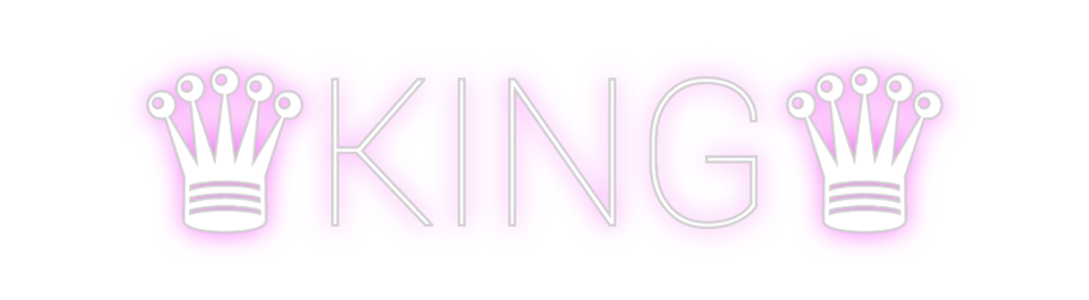 Custom Neon: ♛KING♛