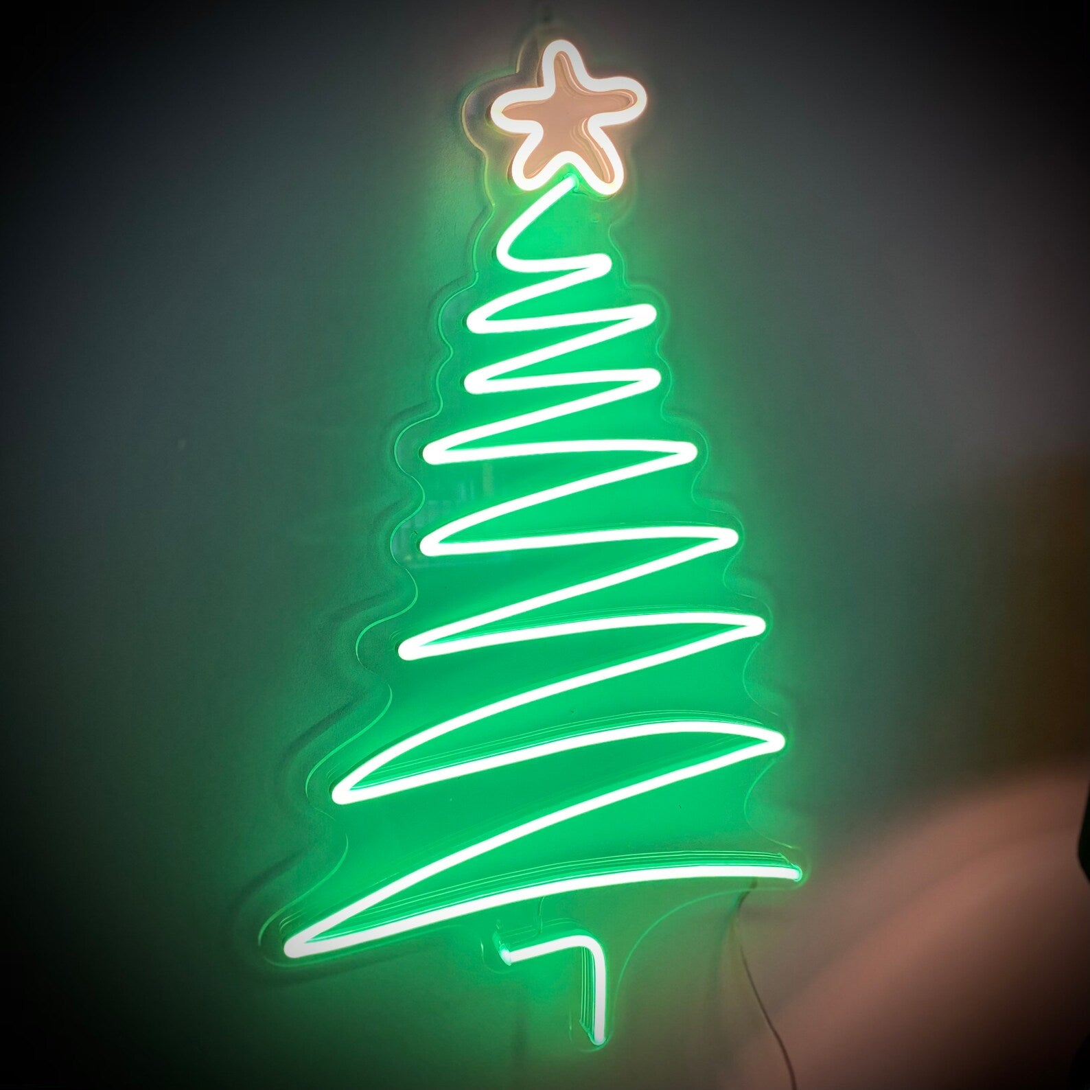 "Weihnachtsbaum - Deko" Leuchtmotiv aus LED Neon