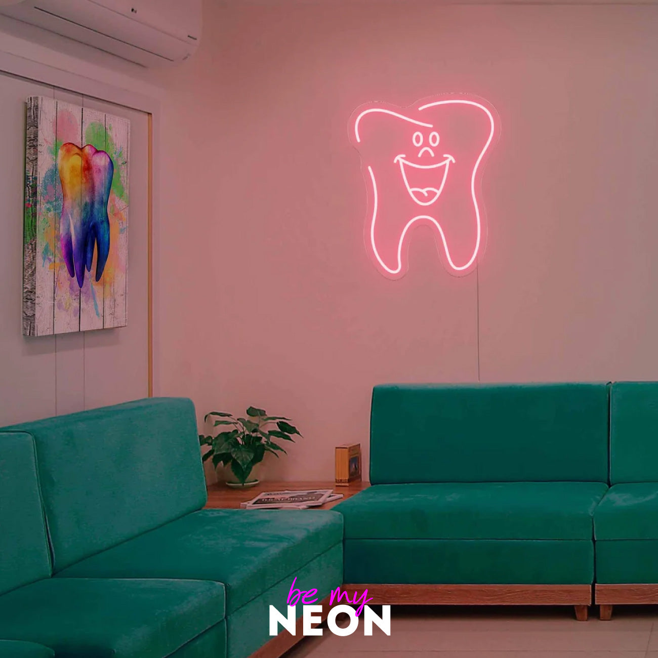" Zahn Neon " für Zahnartzt Praxis - LED Neonschild
