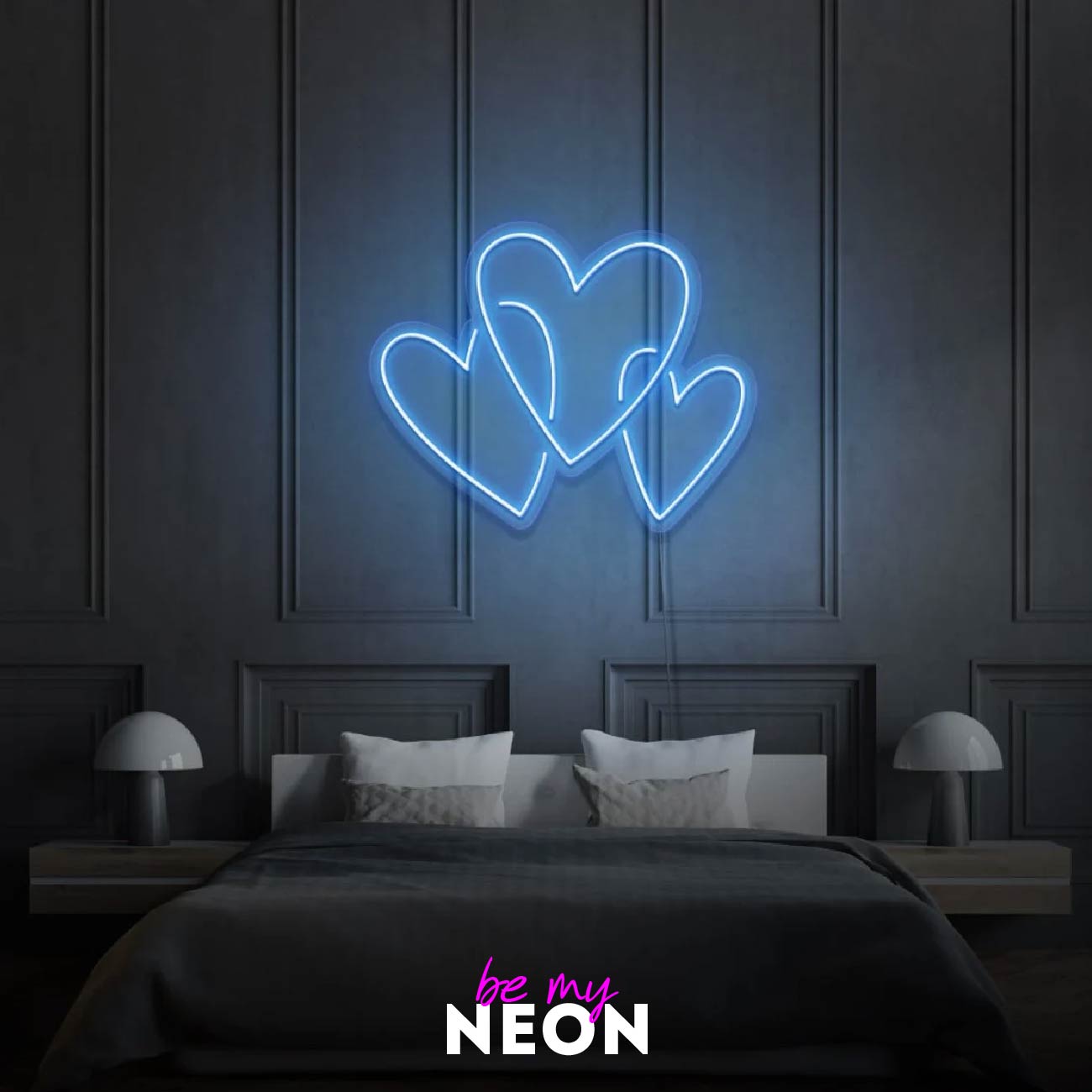 "Herzen" Leuchtmotiv aus LED Neon