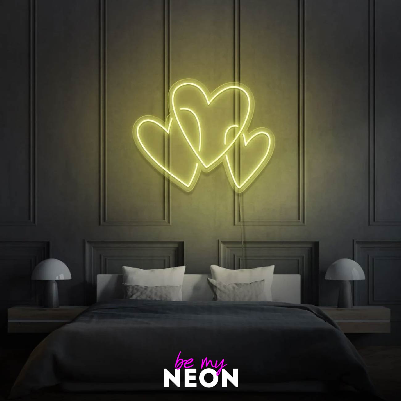 "Herzen" Leuchtmotiv aus LED Neon