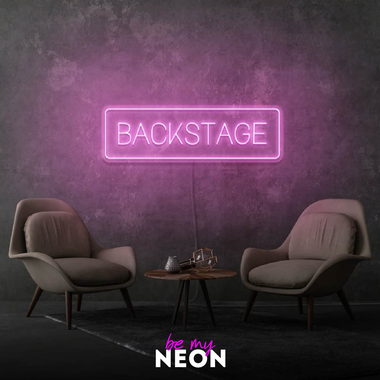 "Backstage"  LED Neonschild