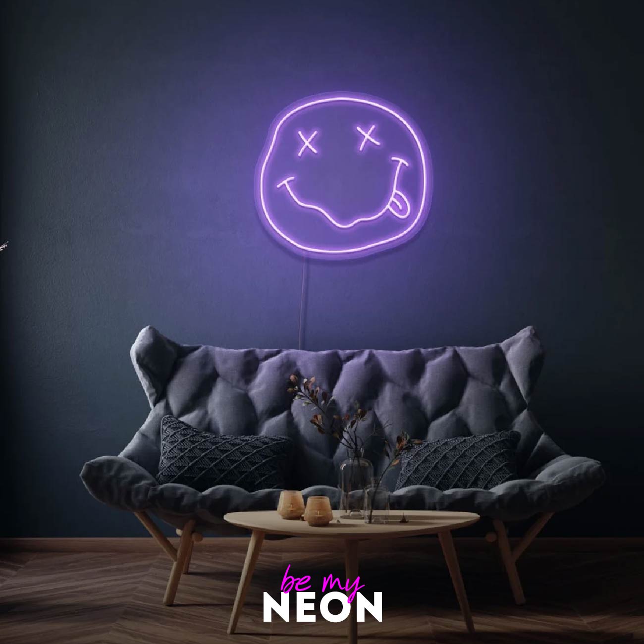 "Smiley" Leuchtmotiv aus LED Neon