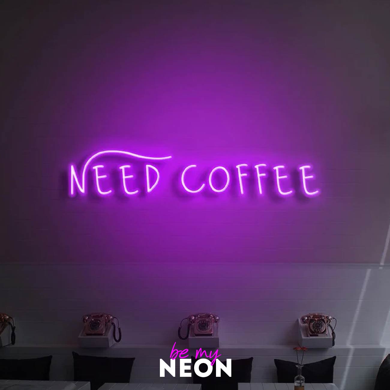 "Need Coffee" LED Neonschild