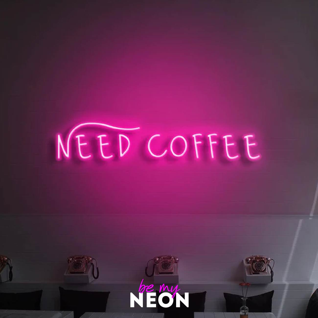 "Need Coffee" LED Neonschild