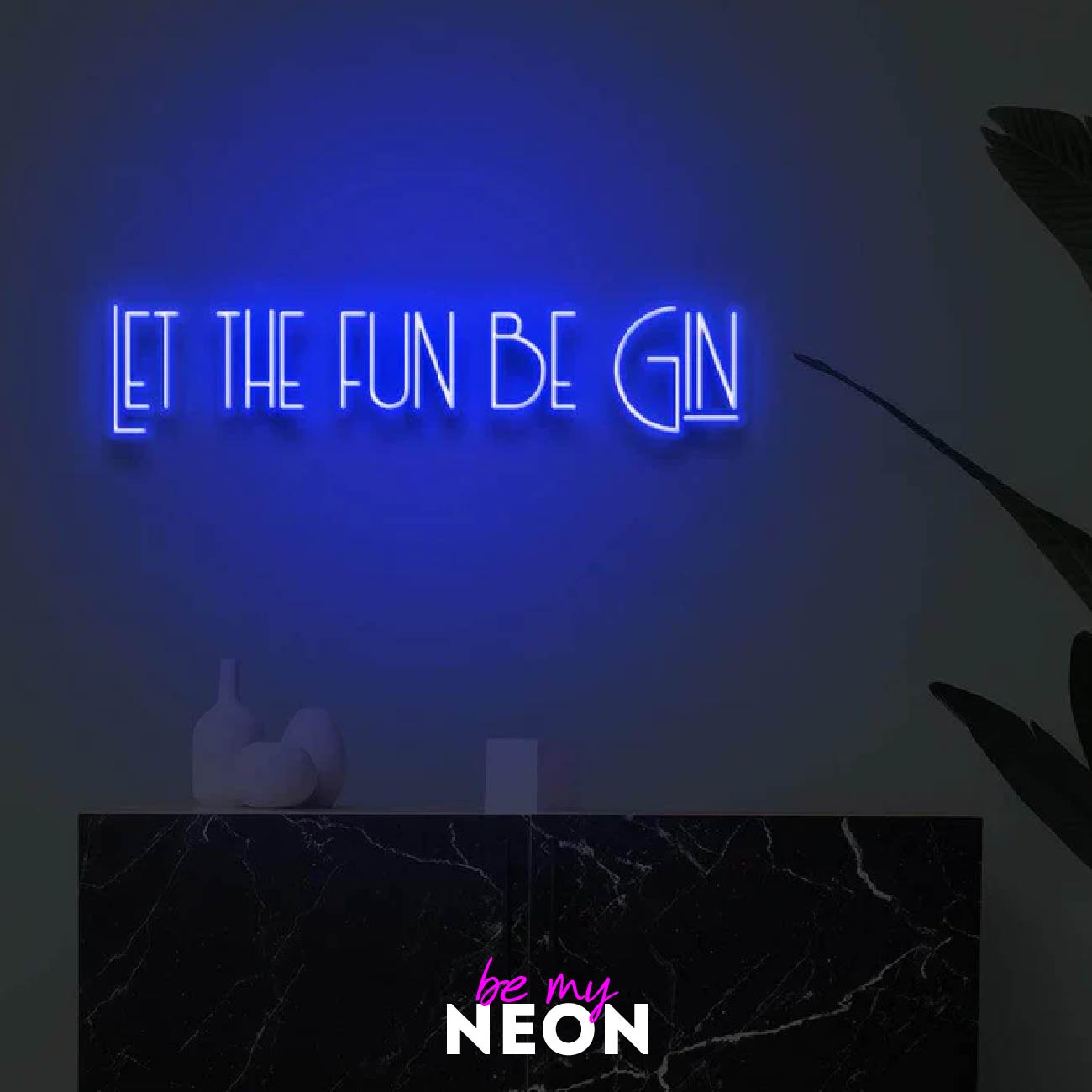 "Let the fun be Gin" LED Neonschild